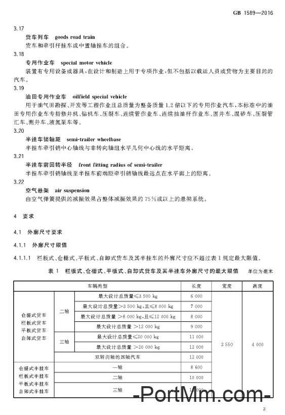 国家标准：《汽车、挂车及汽车列车外廓尺寸、轴荷及质量限值》GB1589-2016再迎修改！