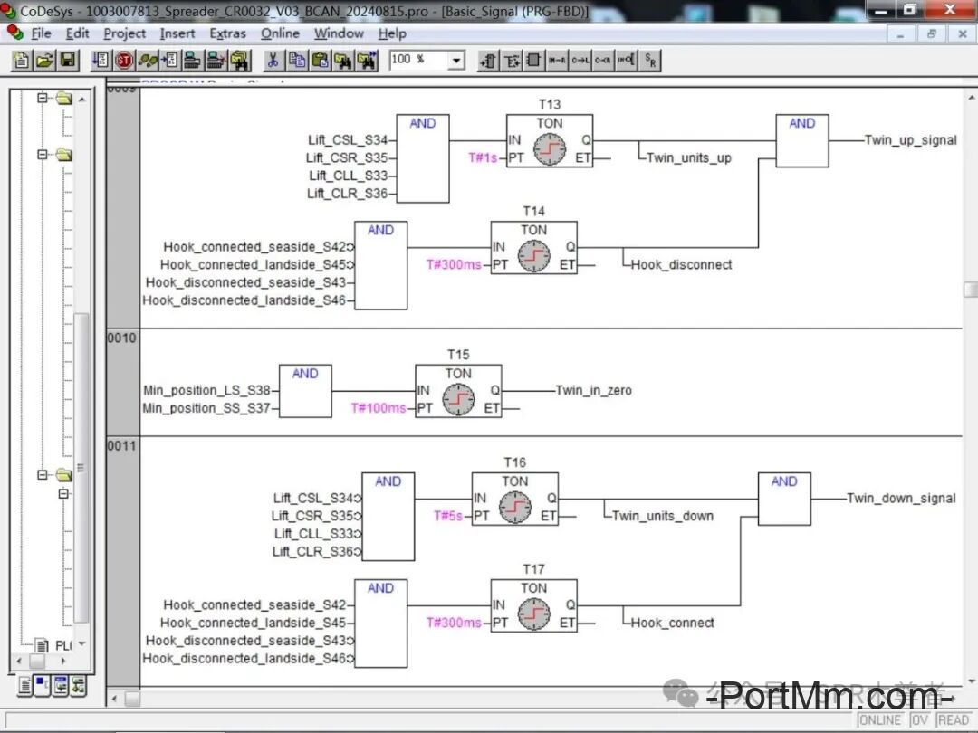 知识 | 振华吊具中锁上下信号原理