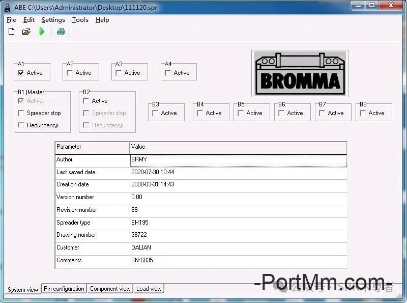 BROMMA双箱吊具程序原理——吊具中锁上下信号