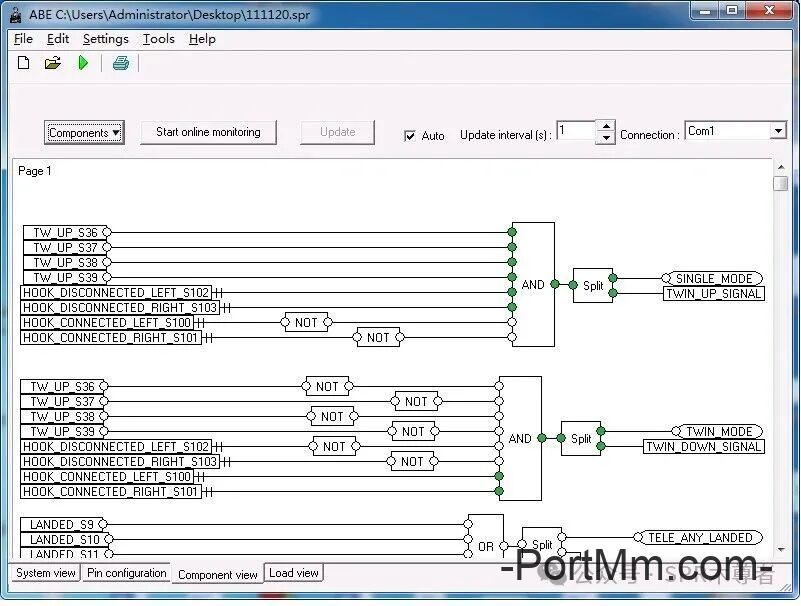 BROMMA双箱吊具程序原理——吊具中锁上下信号