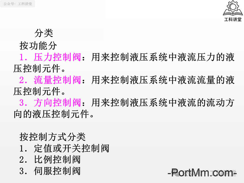 简单认识液压阀：方向 / 压力 / 流量阀