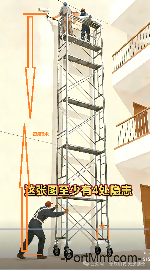 【隐患排查】移动式登高操作平台隐患排查图集