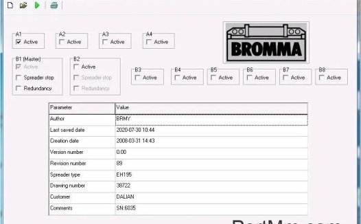 BROMMA双箱吊具程序原理——吊具中锁上下信号